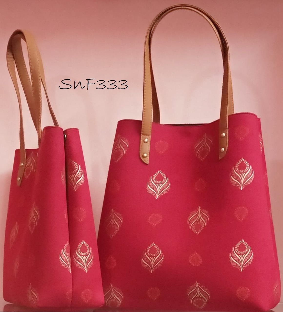 Tote Bag (Peacock feather Print)